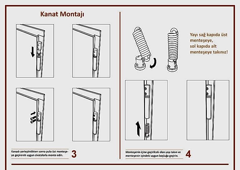 Yangın Kapısı Kanat Montajı