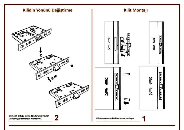 Yangın Kapısı Kilit Yönü Değiştirme